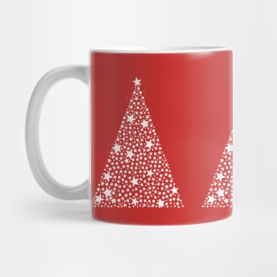 Made of shining white stars elegant Christmas tree Mug